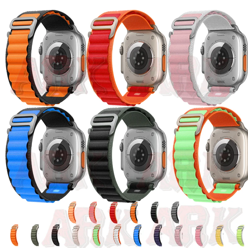 

Alpine loop band for Apple watch strap 49mm 44mm 40mm 45mm 41mm 42mm 38mm Nylon bracelet belt iWatch series Ultra 8 7 6 5 4 3 se