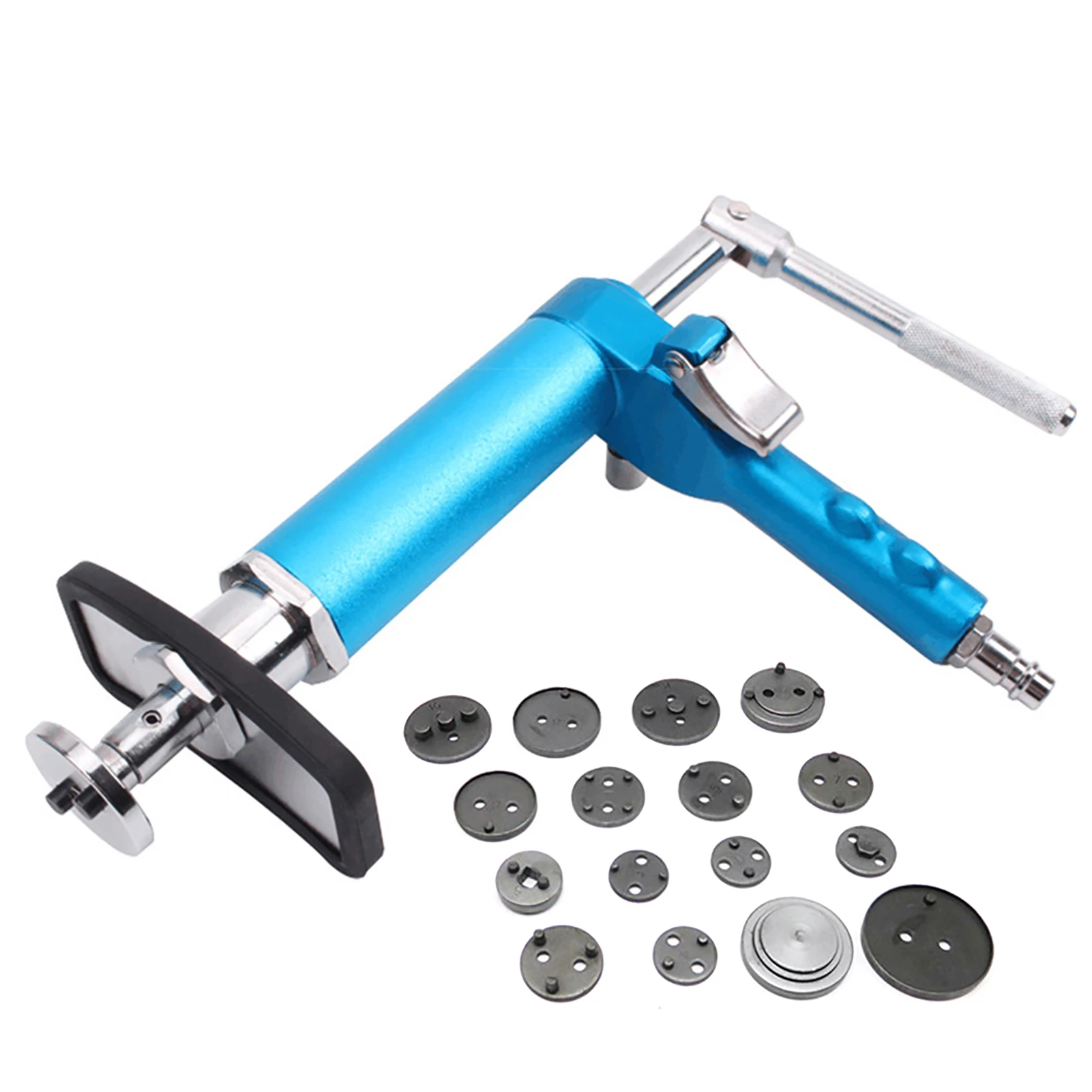 

Pneumatic Brake Caliper Compression Tool Air Compressor Tool With15 Adapters Repair Brake Pad Change Brake Pump For Most Cars