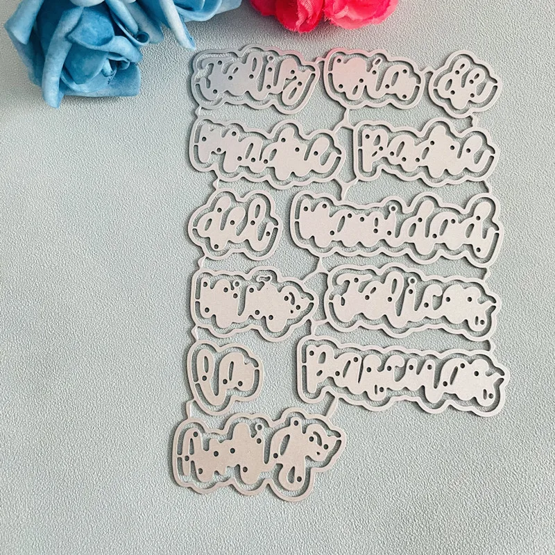 Испанское слово ежедневное украшение фразой металлические высекальные штампы