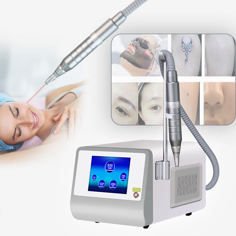 

Professional Q Switch Nd Yag Tattoo Removal Machine/1320nm 1064nm 532nm 755nm skin rejuvenation scar removal equipment
