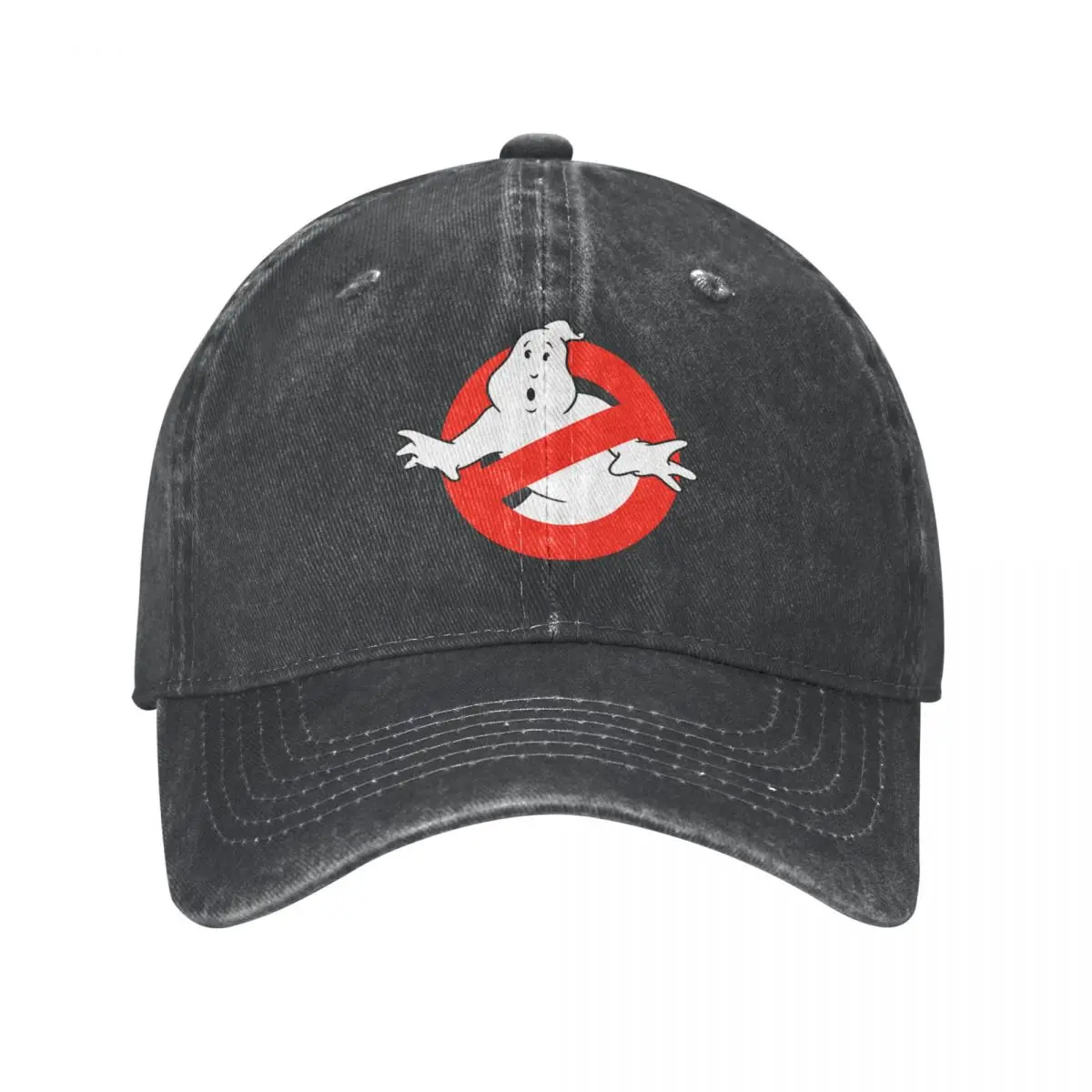 

Бейсболки унисекс с оригинальным логотипом Ghostbusters, стильные потертые шапки, винтажные Регулируемые головные уборы для активного отдыха