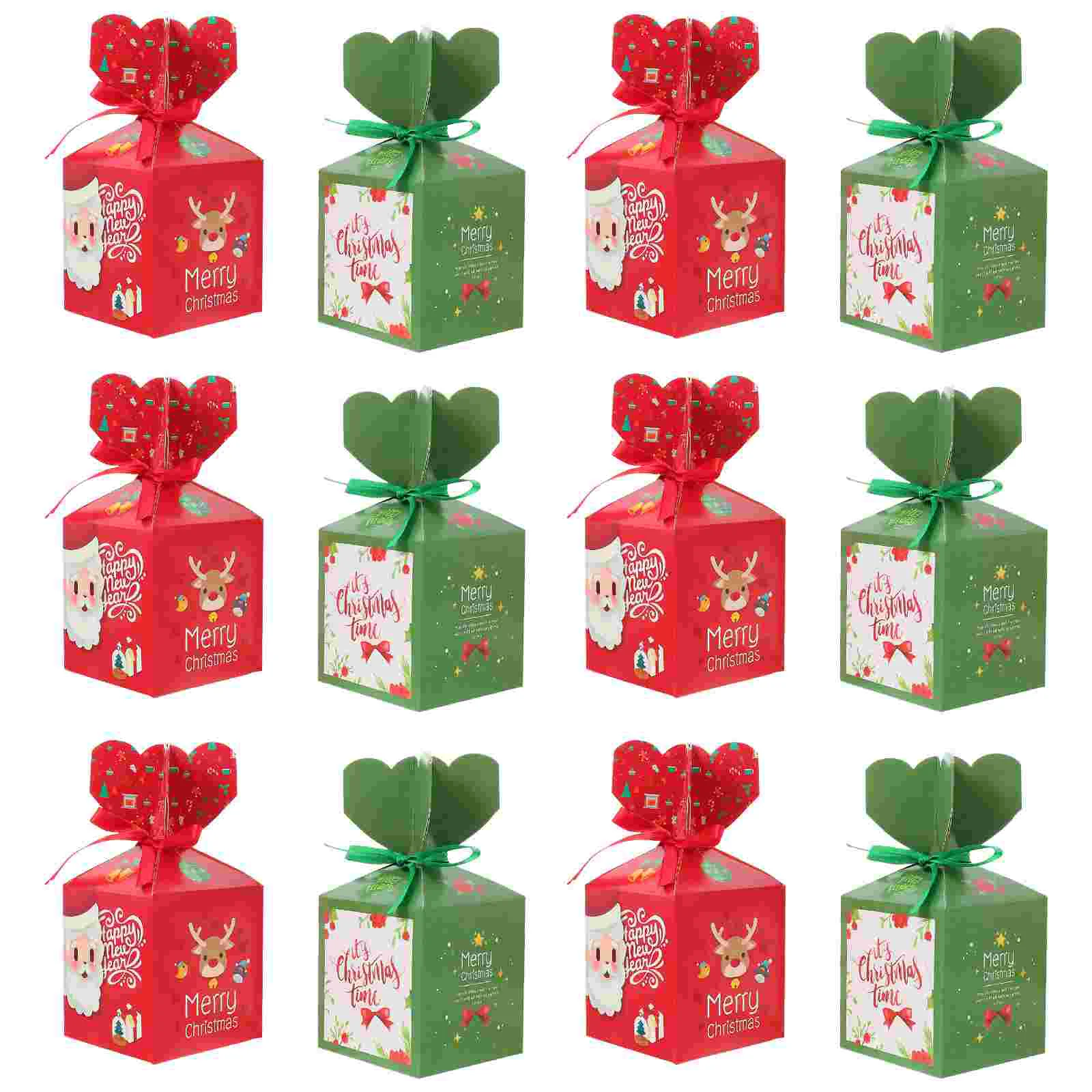 

Candy Christmas Holder Seasonal Box Favorsgift Container Party Paperfacor Holiday Wintgergoodie Pouch Wrapper Santa