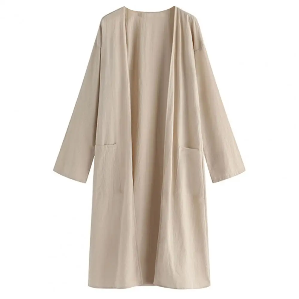 Сказочная осенняя куртка с открытым стежком мягкое пальто макси в молодежном