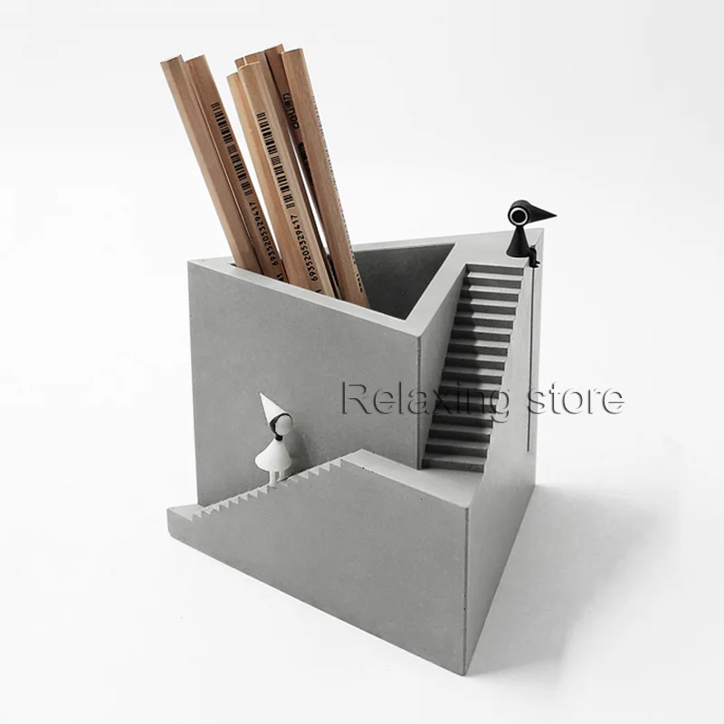 Круглая квадратная цементная глина цветочный горшок для суккулентов