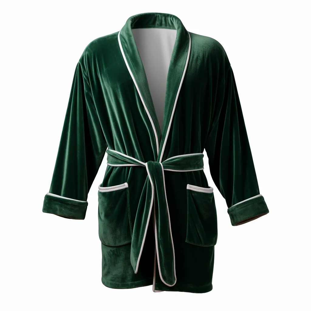 

Зеленая винтажная куртка для курения, халат для мужчин