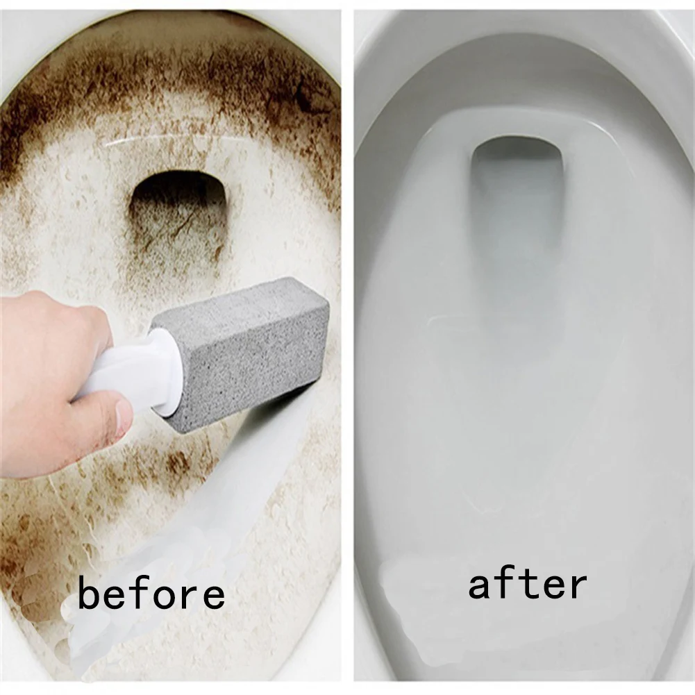 

2022 New Toilets Cleaner Stone Natural Pumice Stone Toilets Brush Quick Cleaning Stone With Long Handle Bathroom Gadgets