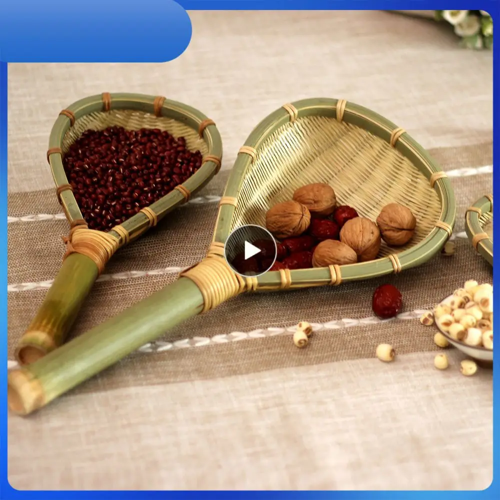

Colander Bamboo Natural Material Bamboo Filter Spoon Bamboo Colander Household Draining Spoon Filter Bamboo Net Spoon Small