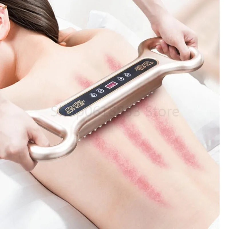 Smart Vibration Meridian Dredging Massager Back Scraping Heating Micro-electric Massager Electric Body Massager Gua Sha Massage