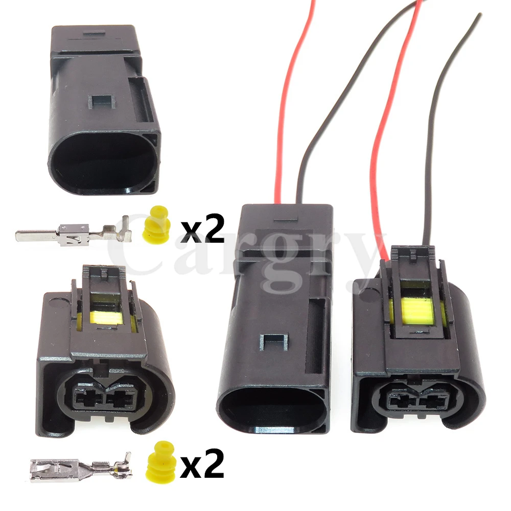 

1 Set 2P 50290937 9441292 09441261 Car Ignition Coil Waterproof Connector Auto Shock Absorber Wire Cable Socket For VW BMW