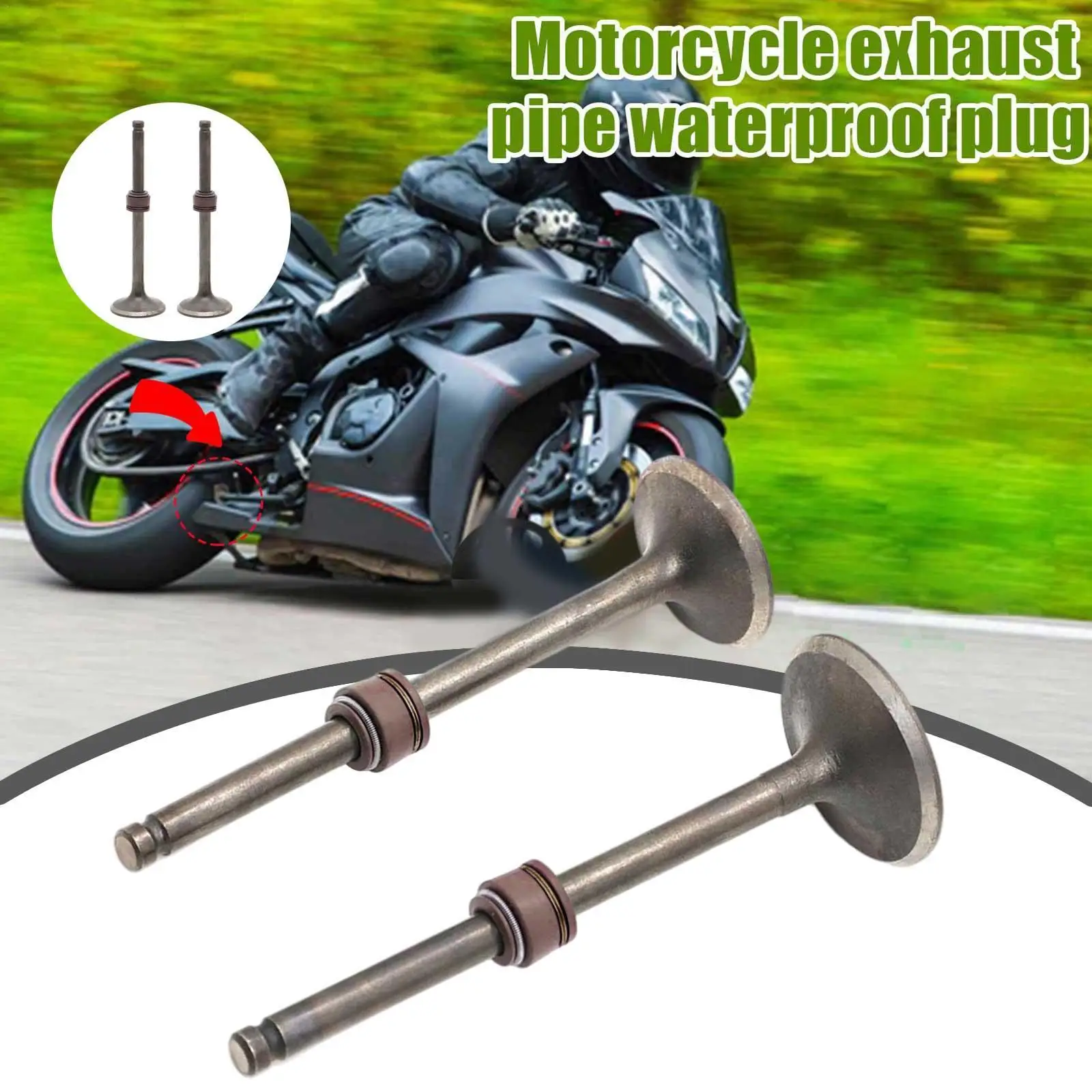 

Motorcycle Intake Valve Exhaust Valves Sets Fits For Suzuki GN125 GZ125 GS125 DR125 Motocross ATV Quad Bike Bent Beam Car Parts