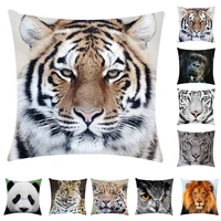 45x45cm animal tiger lion printed throw pillow case home living room sofa decor cushion cover
