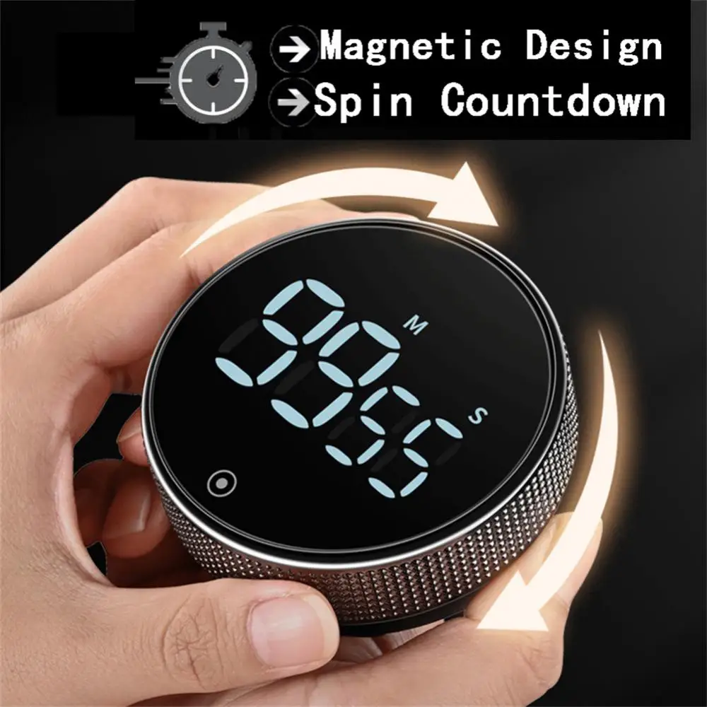 

Magnetic LED Digital Kitchen Timer For Cooking Shower Study Self Regulating Rotary Countdown Alarm Clock Kitchen Cooking Sets