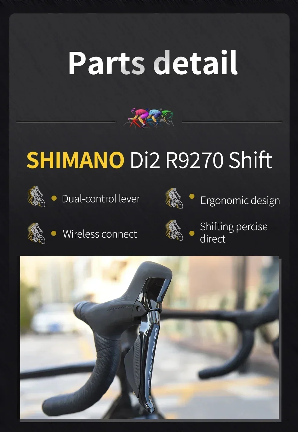 TWITTER-CYCLONE DI2 DA R9270-24S Полная внутренняя прокладка кабеля из углеродного волокна