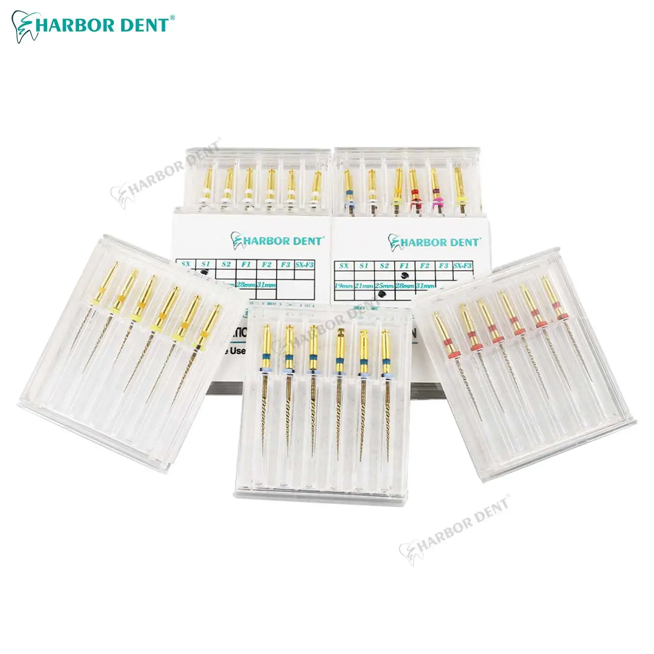 Стоматологические эндододонтические файлы золотой эндододонтический напильник