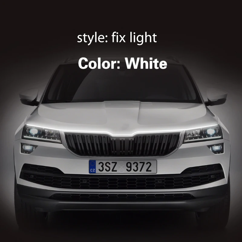 

1 шт. автомобильные 12 В светодиодный лампы для Skoda Karoq NU7 2017-2022 дневные ходовые огни DRL Универсальные гибкие декоративные атмосферные лампы