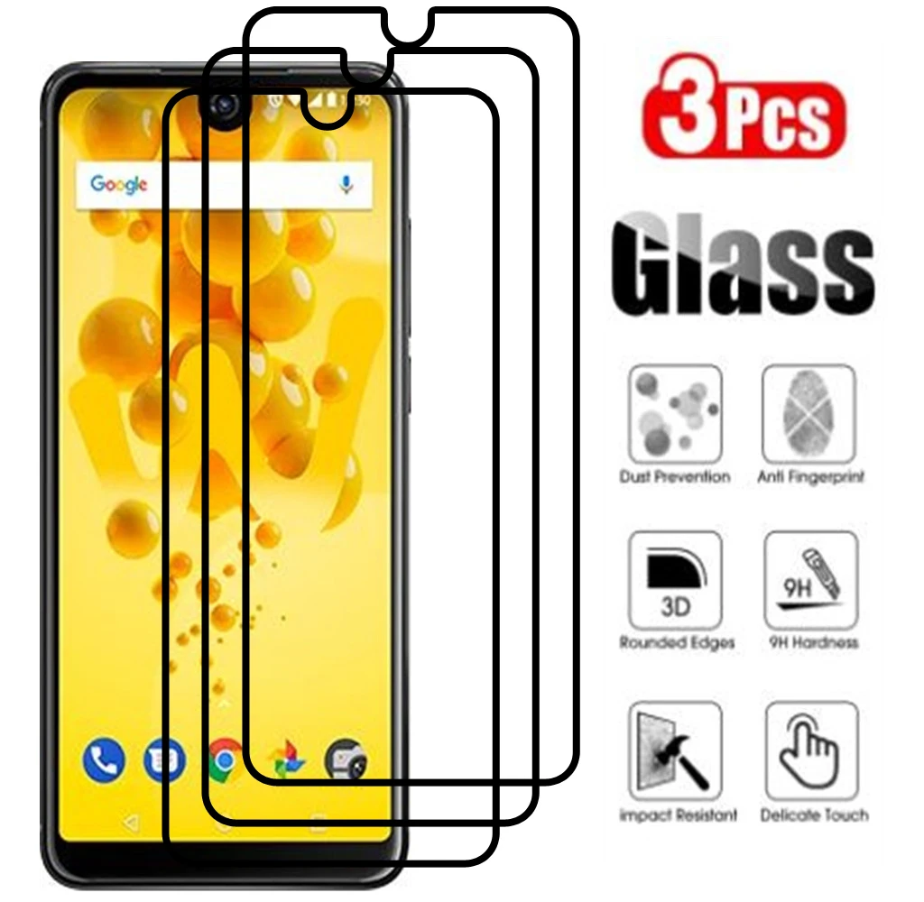 

Full Cover Full Glue Tempered Glass For Wiko View2 Screen Protector protective film For Wiko View2 Pro Phone glass