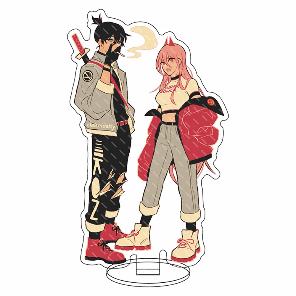 Новинка фигурка в стиле аниме Человек с Бензопилой держатель для пластины