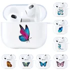 Для Airpods чехол на Airpods 2 1 Чехлы милый мультяшный защитный силиконовый чехол беспроводные наушники прозрачный чехол на Air Pods Capa