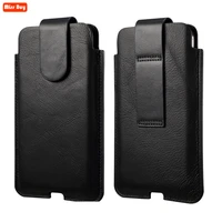 universal genuine leather phone bag for iphone 13 12 11 pro max 4s 5 se 6 6s 7 8 plus x xr xs max case waist belt pouch purse