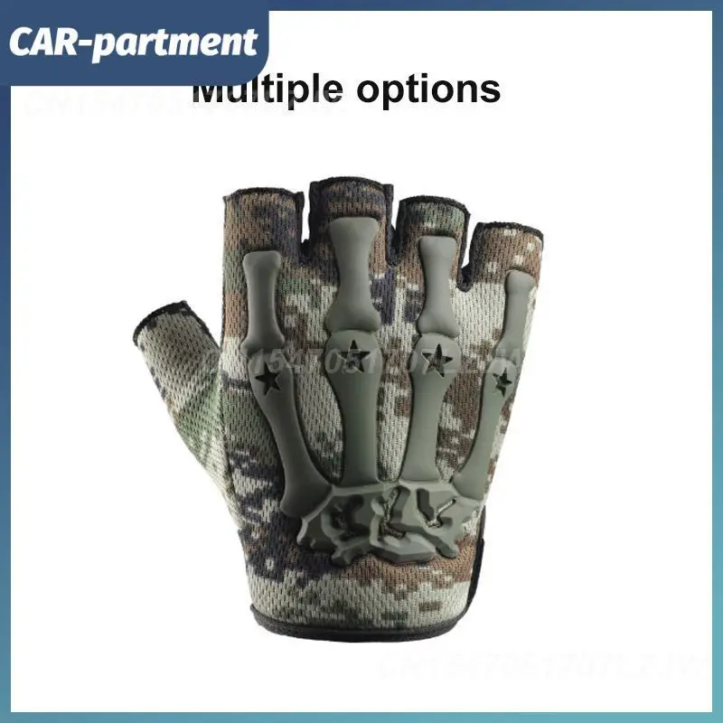 

Перчатки мужские полупальцевые для езды на мотоцикле, летние защитные перчатки для езды на велосипеде, Спорт на открытом воздухе, Нескользящие дышащие