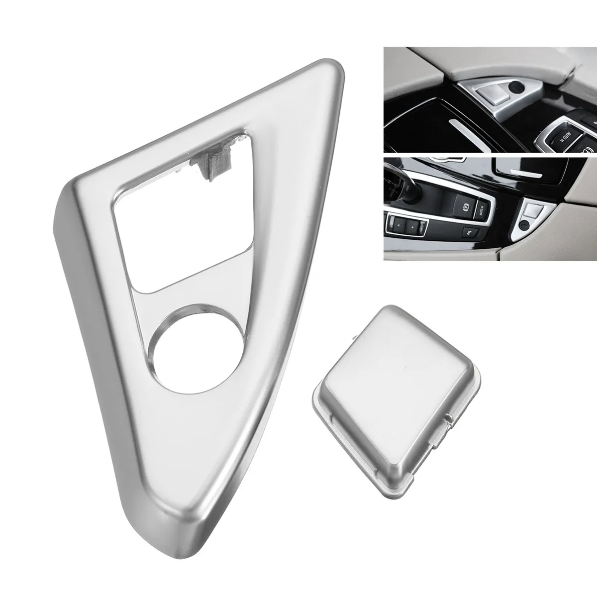 

Новая внутренняя панель передней центральной консоли для автомобиля, подлокотник, кнопка переключения, ручка, крышка, отделка для BMW 5 серии ...