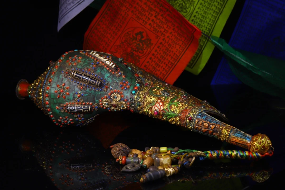 20 &quotКоллекция тибетского храма старая натуральная мозаика-раковина драгоценный