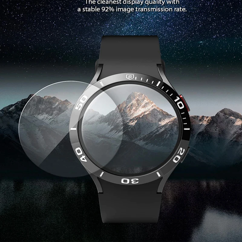 Фото Закаленное стекло для Samsung Galaxy Watch 4/classic/Active 2/Gear S3 44 мм 40 мм 46 мм 42 мм, HD Прозрачная гидравлическая пленка, защита экрана №4
