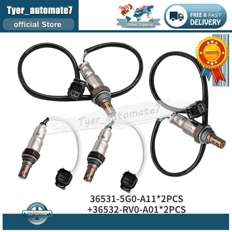 Подъемный и потоковый кислородный O2 лямбда-датчик 36531-5G0-A11 36532-RV0-A01 234-5056 234-4976 для