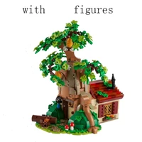 new city winniees the pooh tree house bear building blocks bricks compatible 7178 61326 21326 toys for children birthday gifts
