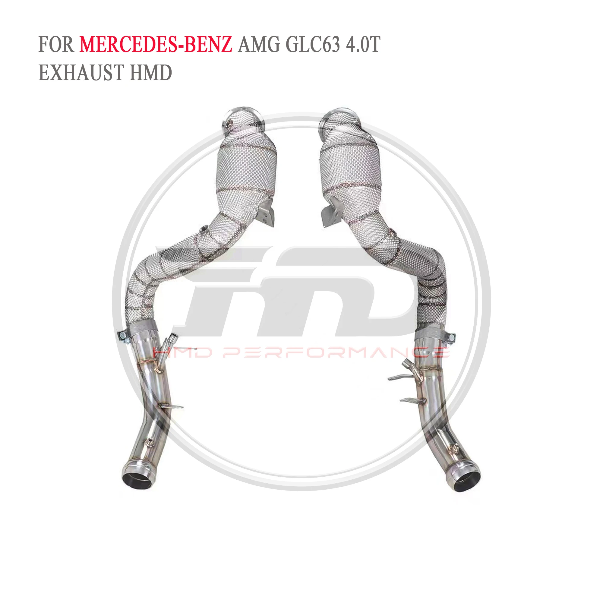 

HMD Exhaust System High Flow Performance Downpipe for Mercedes-Benz AMG GLC63 4.0T Car Accessories With Catalytic