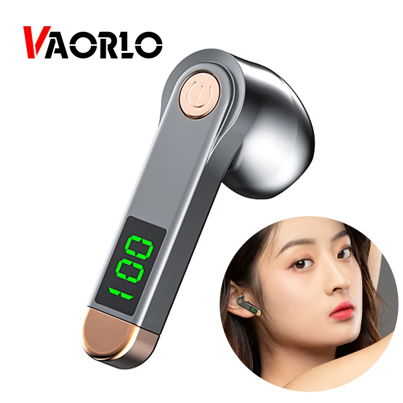 VAORLO бизнес наушники Bluetooth 5 2 гарнитура беспроводные цифровой дисплей сенсорная