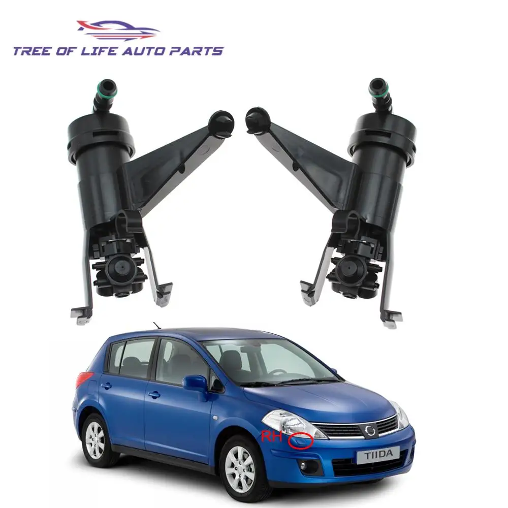 

Форсунка омывателя передней фары 28642-EM30A 28641-EM30A, насос для очистки передней фары, цилиндр для Nissan Tiida Versa C11 2004-2011