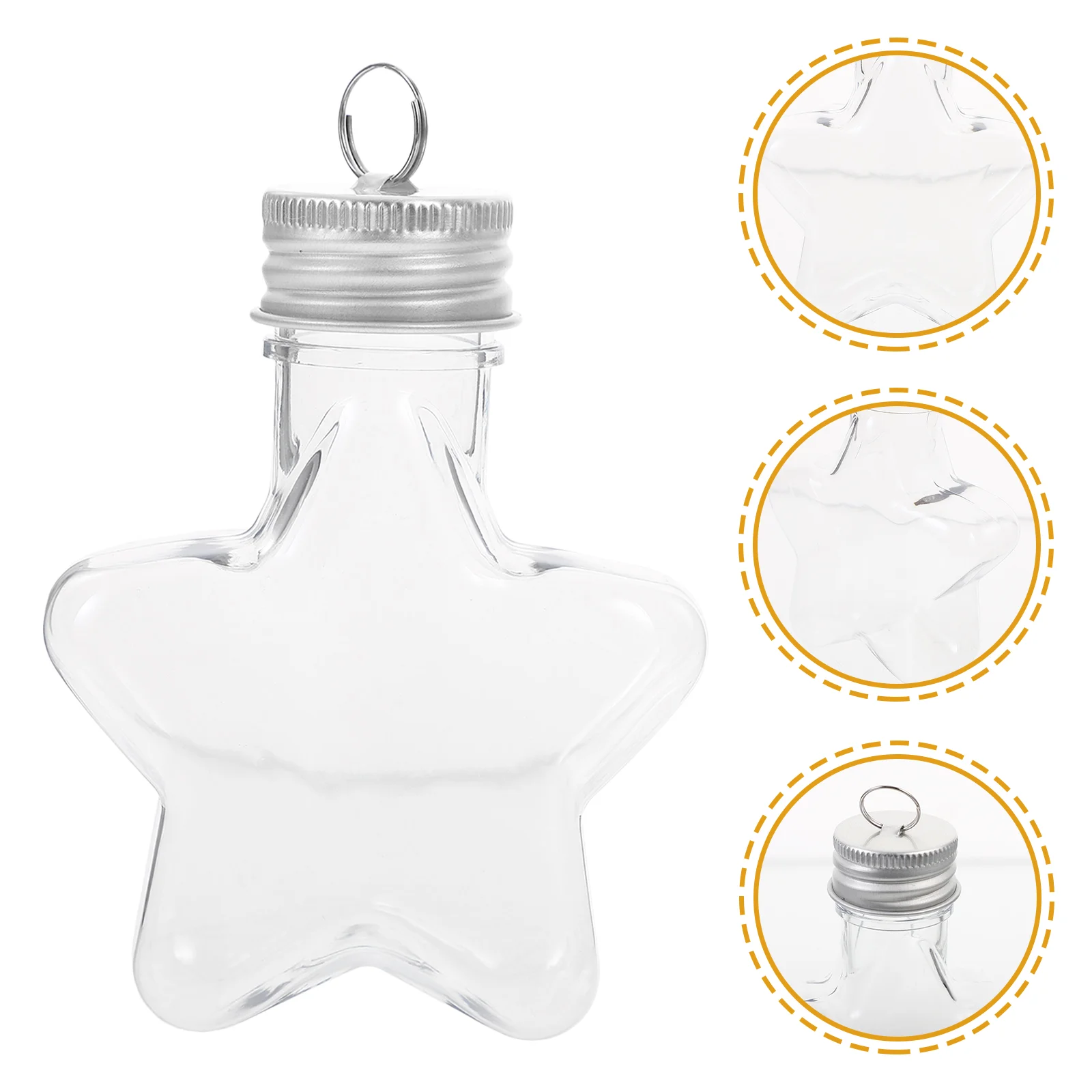 10 шт. Рождественская бутылка Пейзажный контейнер Цветной декор Пустые подвесные