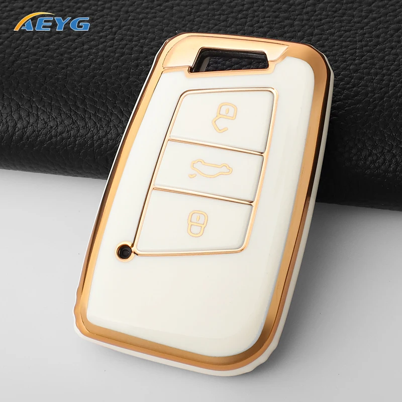 Чехол для автомобильного ключа VW Volkseagen Passat B8 Magotan For Skoda Superb A7 Kodiaq