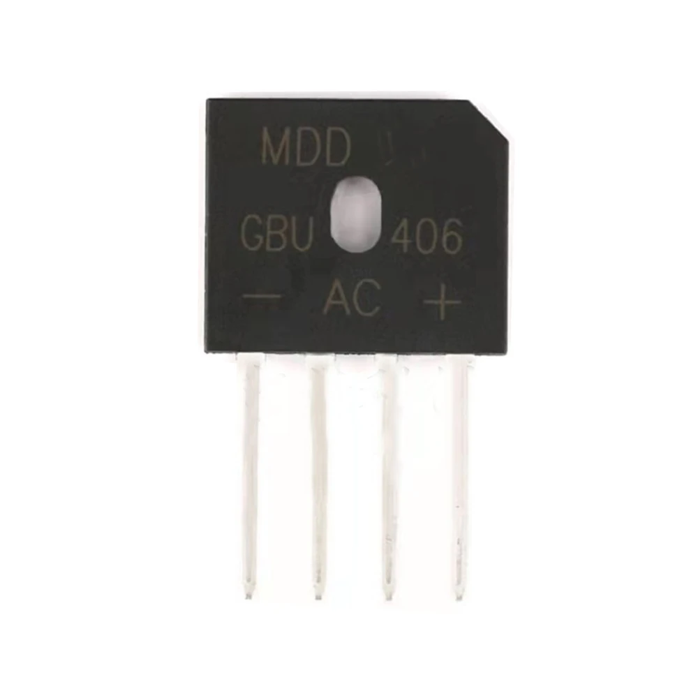 10pcs/lot GBU406 Bridge Rectifier Diode 4A 600V GBU-4 (SIP-4) Single Phase Full Wave 4 Amp 600 Volt GBU 406 In Stock