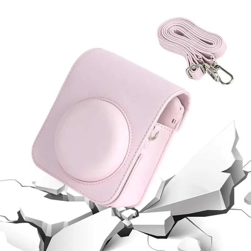 

Compatible ForInstax Mini 12 PU Leather Protective Case Cover Bag Stylish Instant Camera Bag Kids Gifts With Shoulder Strap