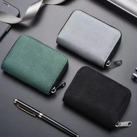 suede drivers license bag credit card business card holder wallet for fiat abarth 595 abarth 500 124 spider car accessories