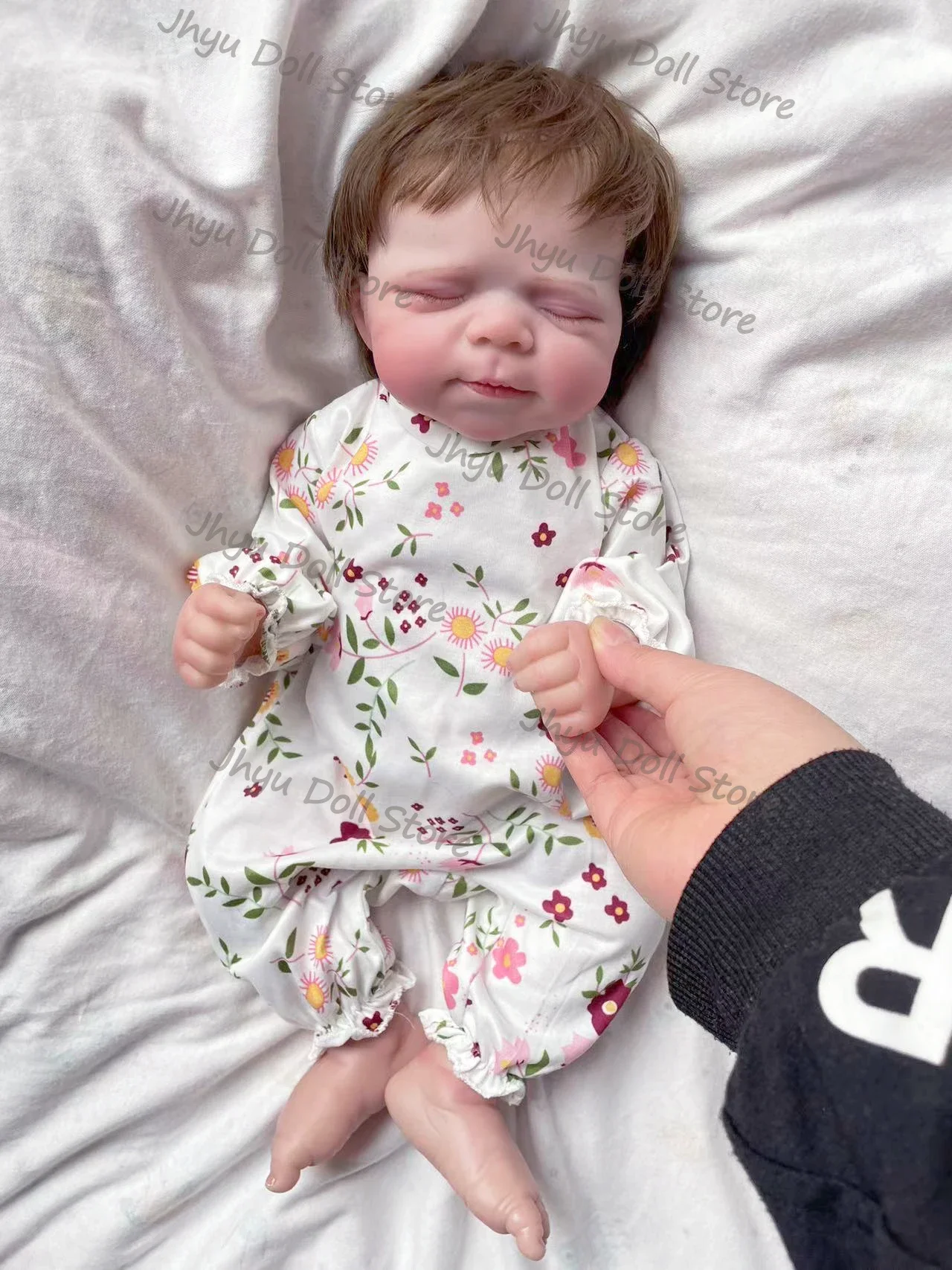 19-дюймовая кукла Reborn для новорожденных Pascale мягкая на ощупь с 3D-кожей