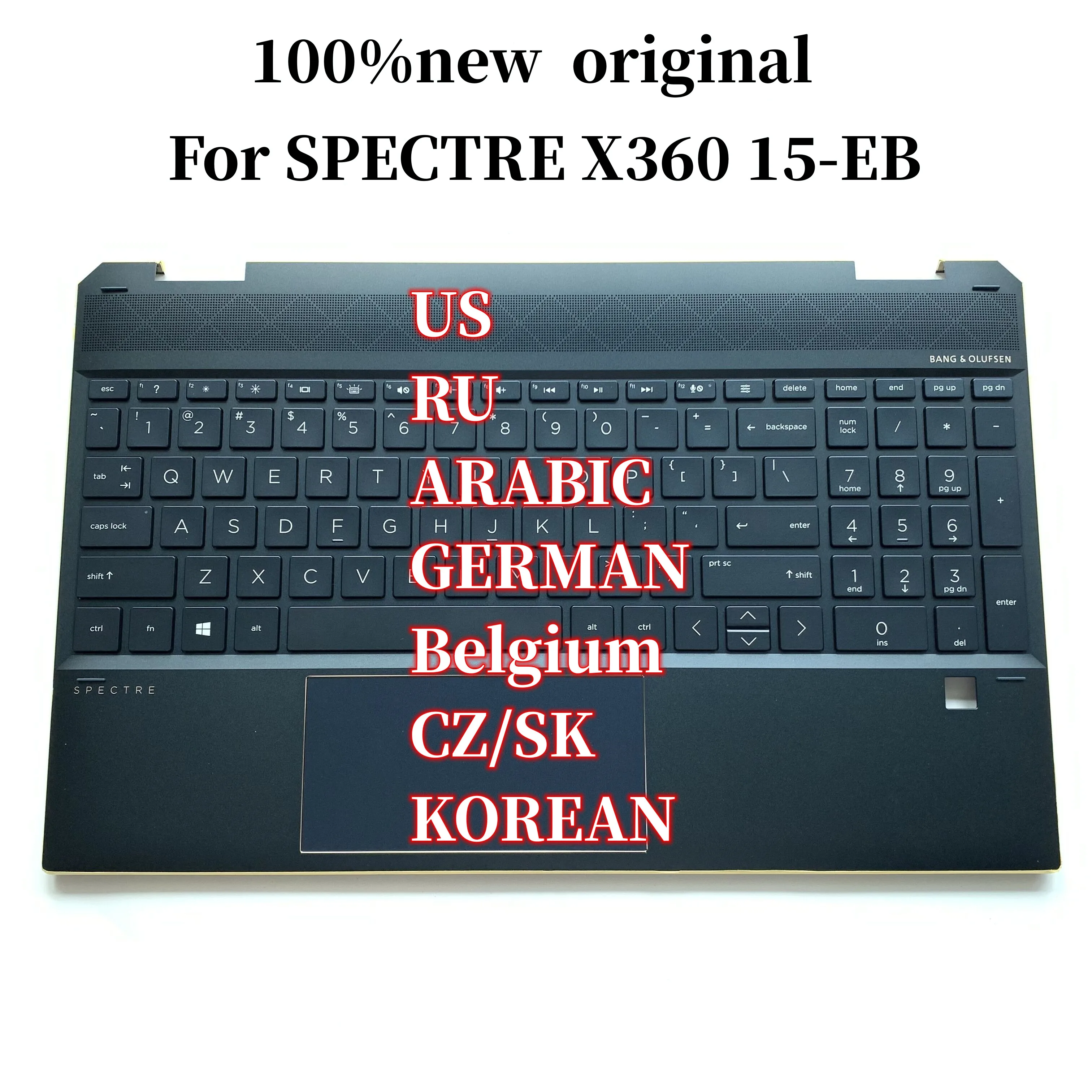 

Новая Оригинальная Подсветка для ноутбука HP SPECTRE X360 15-EB, подсветка для клавиатуры ноутбука Touc hp ad