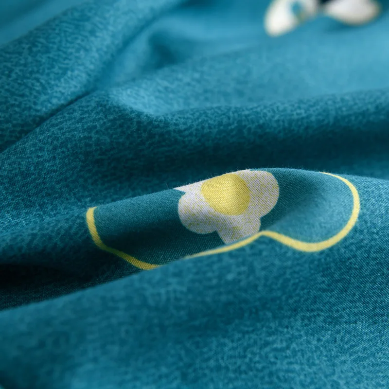 Мягкий пододеяльник с принтом 1 шт. гладкий и удобный двухслойный матовый чехол