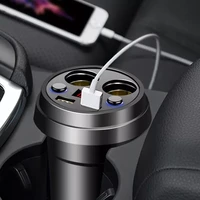 car charger cup phone holder cigarette lighter dc5v 3 1a cup power socket sockets power adapter dual led usb ports for iphone
