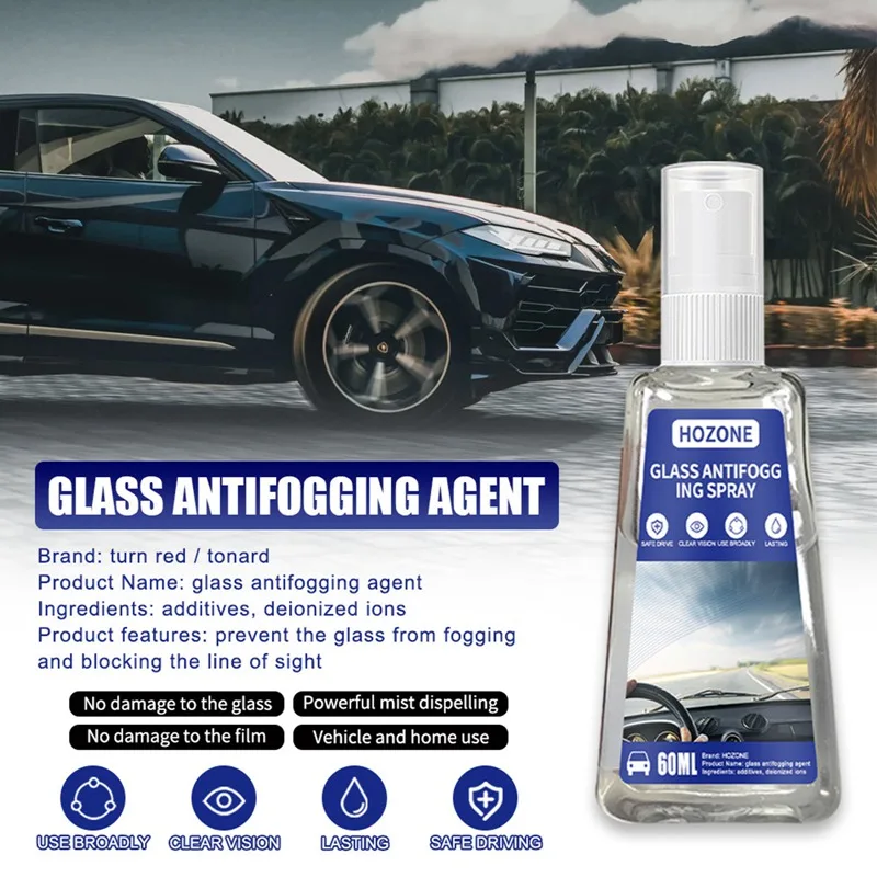 

Car Windshield Water Rain Repellent Spray Window Rear View Mirror Hydrophobic Coating Agent Cleaner Glass Rainproof 60/30ML