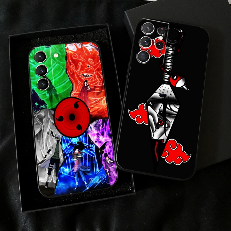 

Naruto Akatsuki Uchiha Itachi For Samsung Galaxy S22 S21 S20 Plus Ultra 5G For Samsung S21 S20 FE Phone Case Liquid Silicon