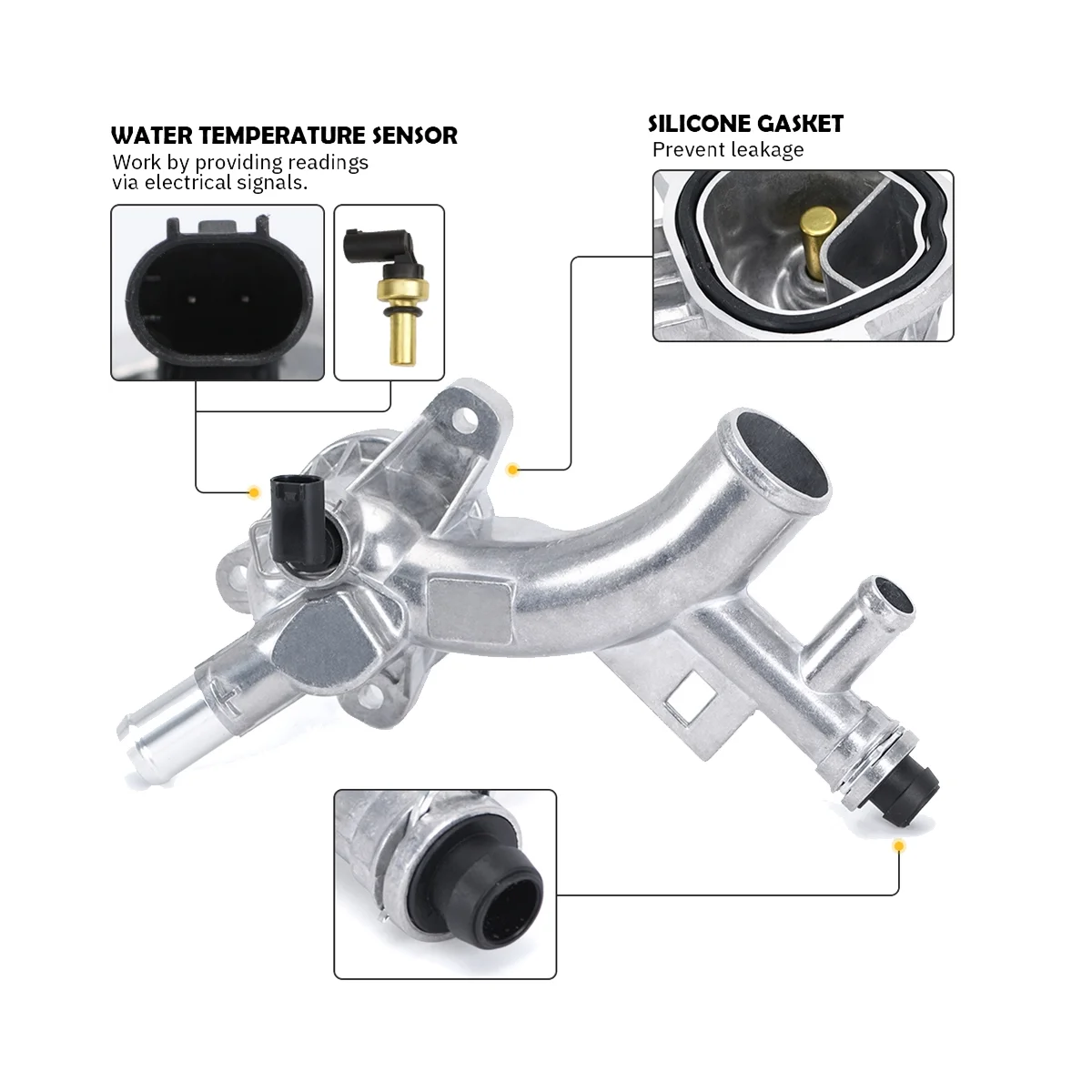 Корпус водяного насоса с термостатом 25193922 подходит для Cruze Sonic Encore 1 4 T 55565334 1338030