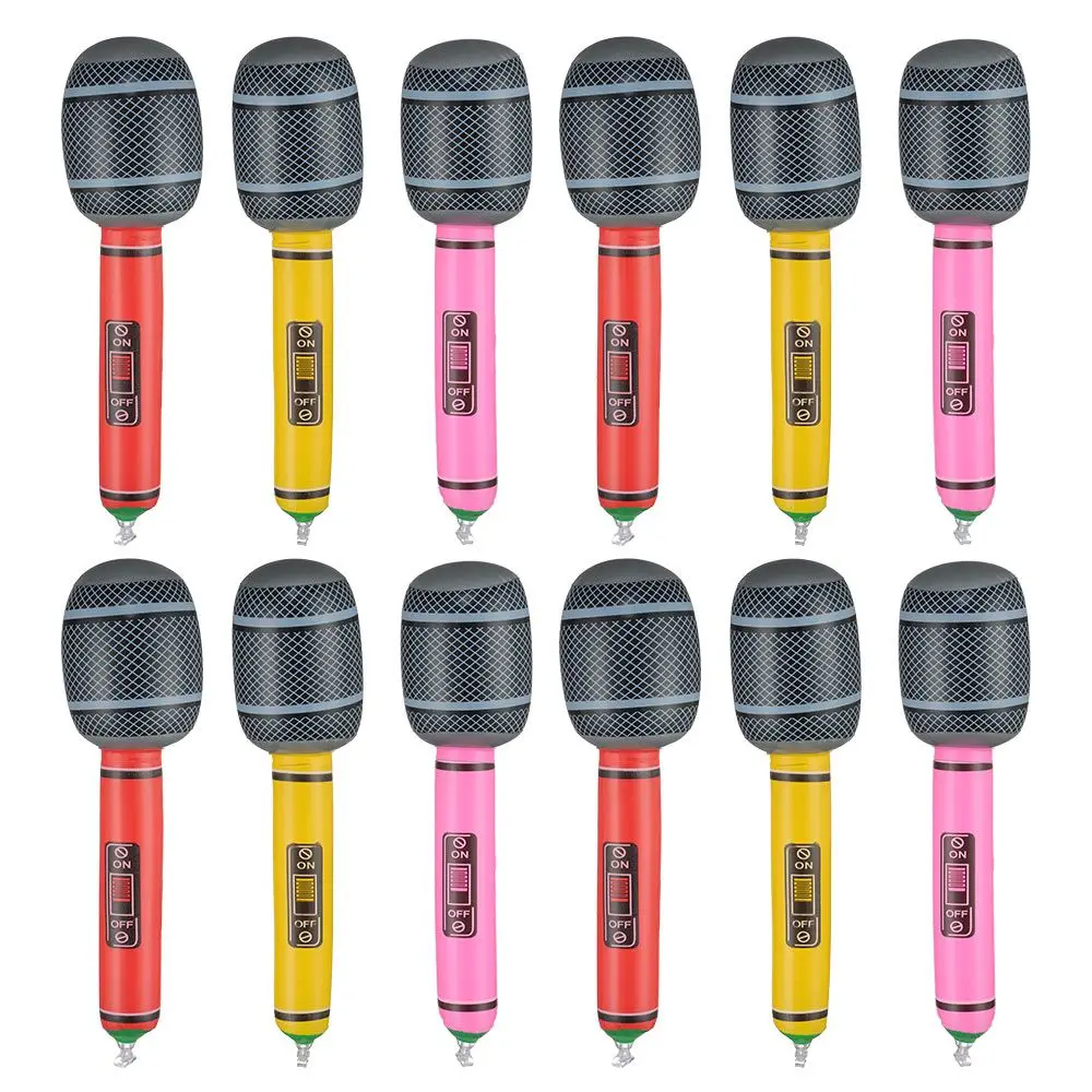 Надувные микрофоны ПВХ 12 шт.