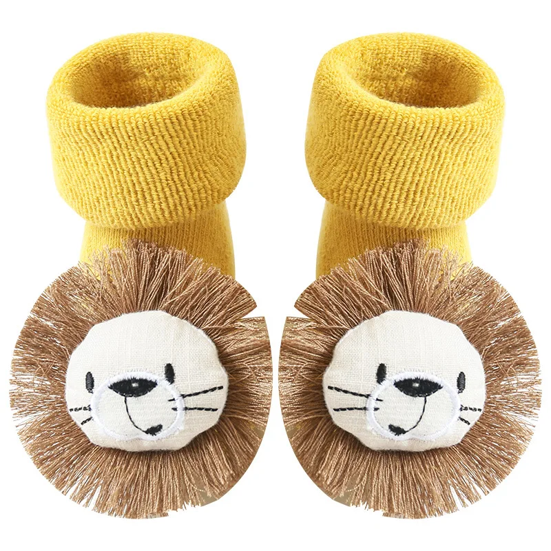 

0-2 years old three-dimensional cartoon doll baby floor socks newborn socks