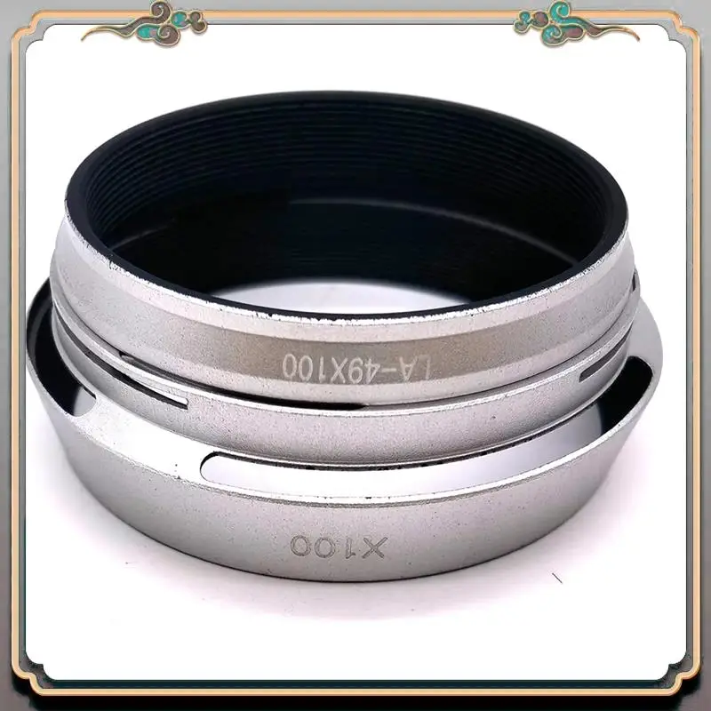 Фото Прочное переходное кольцо объектива LH-X100 49 мм, металлическая бленда для Fuji X100 X100S, переходное кольцо капота №2