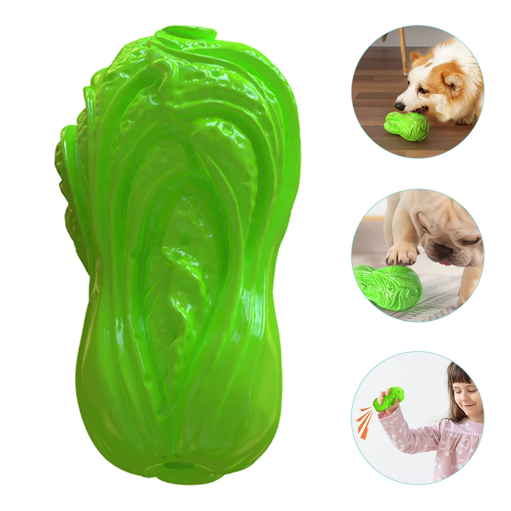 

Dogtoy Molar Chew Puppy Teething Squeaky Pet Plaything Interactive Bitefetch Latex Teeth Cabbage Dogs Grinding Interesting