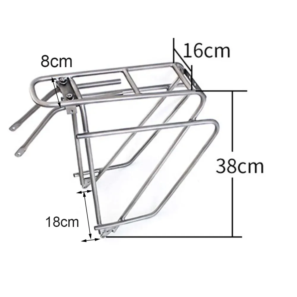 Грузовая полка для велосипеда MTB задняя багажа из гравийного сплава титанового