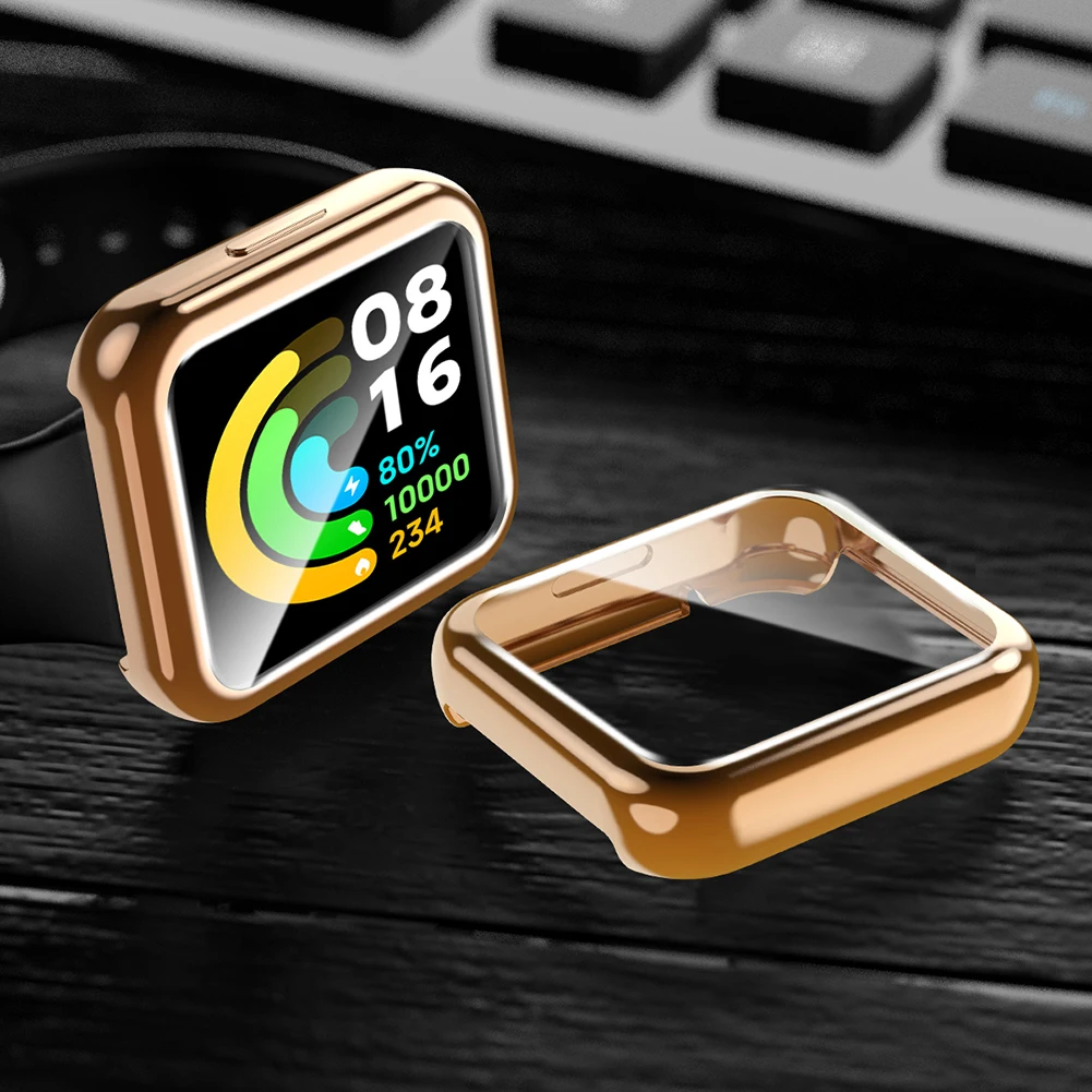 

Anti-Scratch Watch Housing Cover for Redmi Watch 2 Smartwatch Screen Protector Case TPU Protective Shell Replacement Accessory